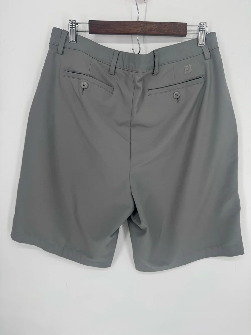 FootJoy Men's Gray Golf Performance Lightweight Flat Front Shorts Size Waist 36